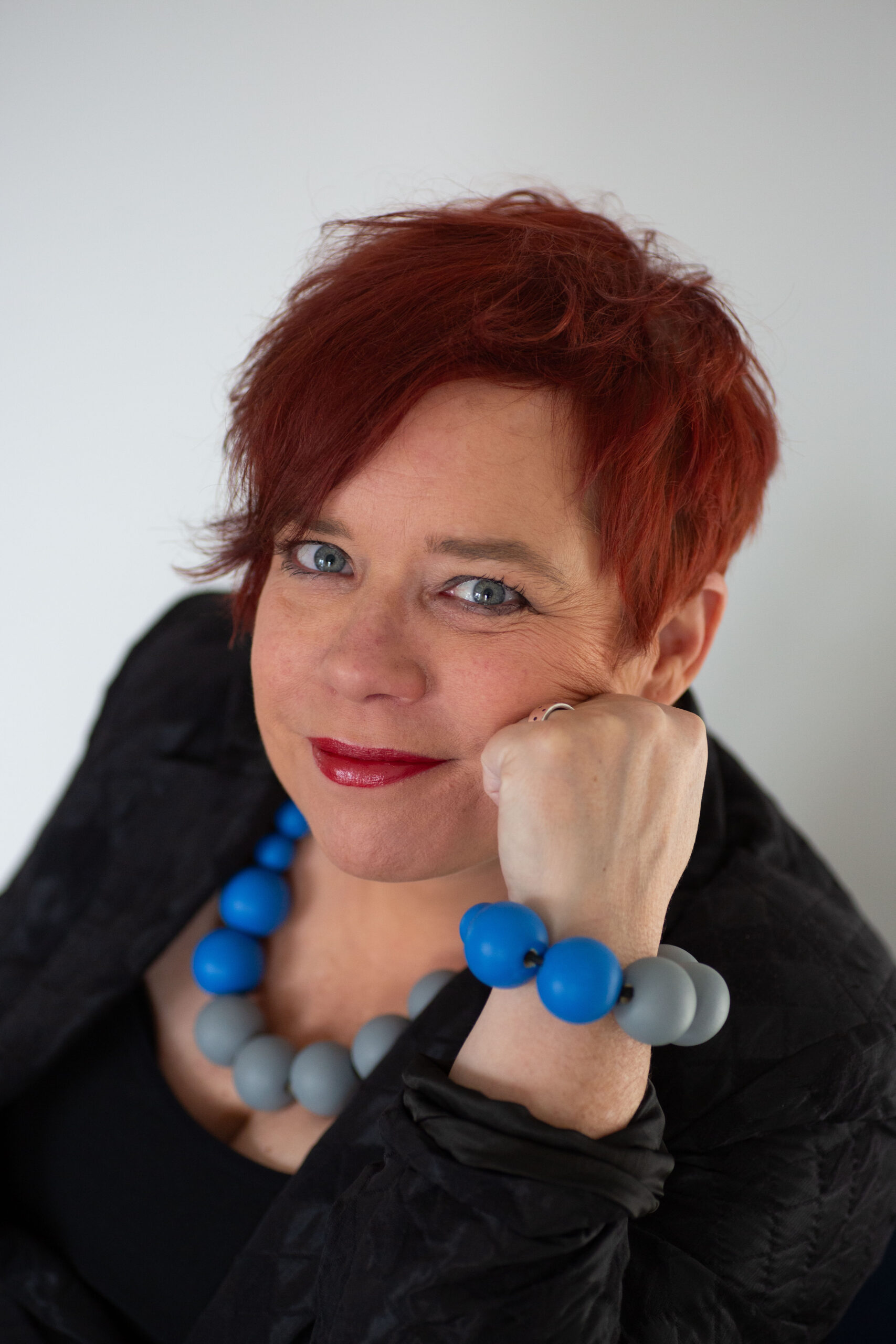 APPENDIX armband | light grey & cyan - Afbeelding 2