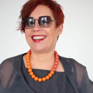 PIXEL ketting | pumpkin minimal adjustable collier