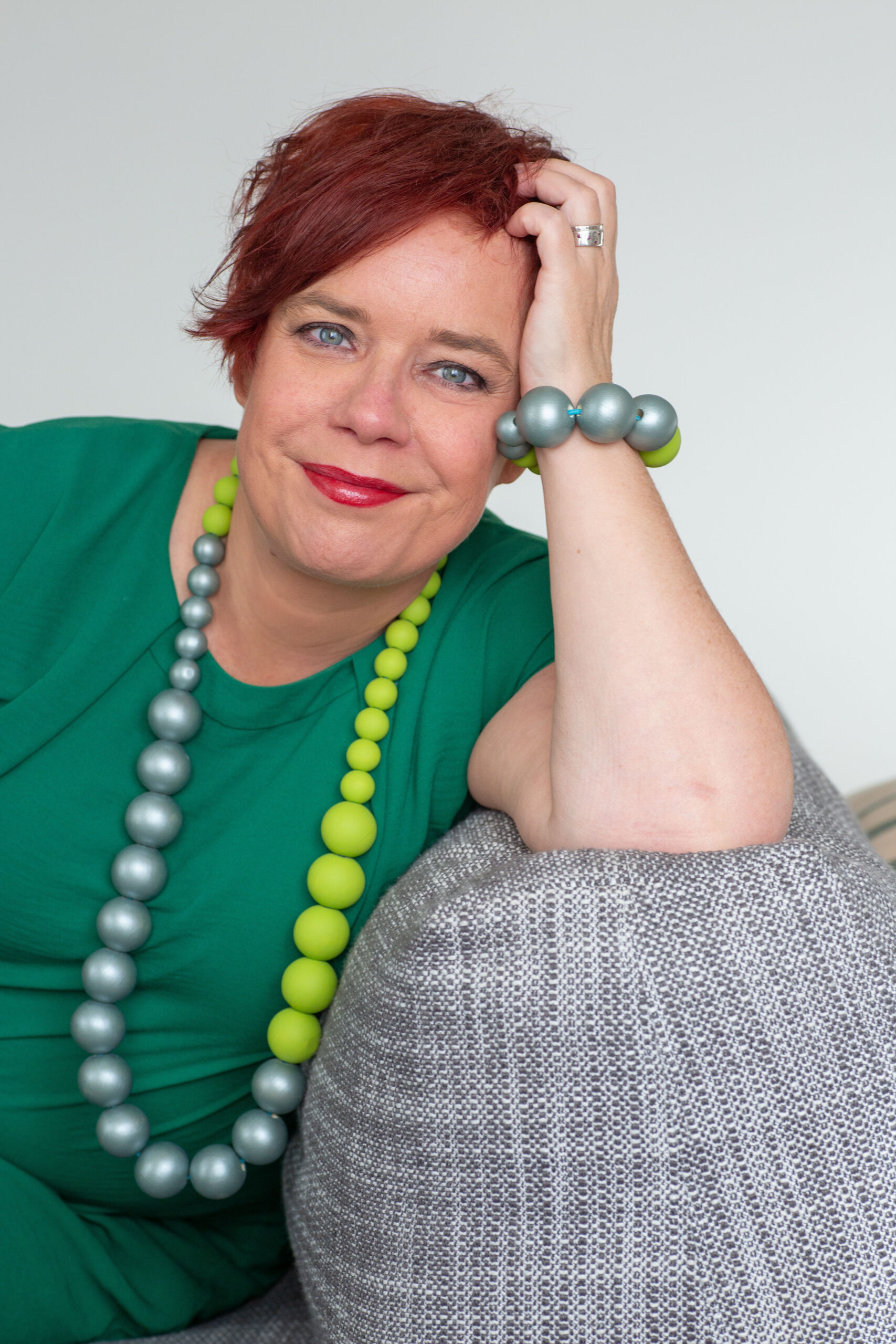 OBLONG ketting | steel & lime - Afbeelding 4