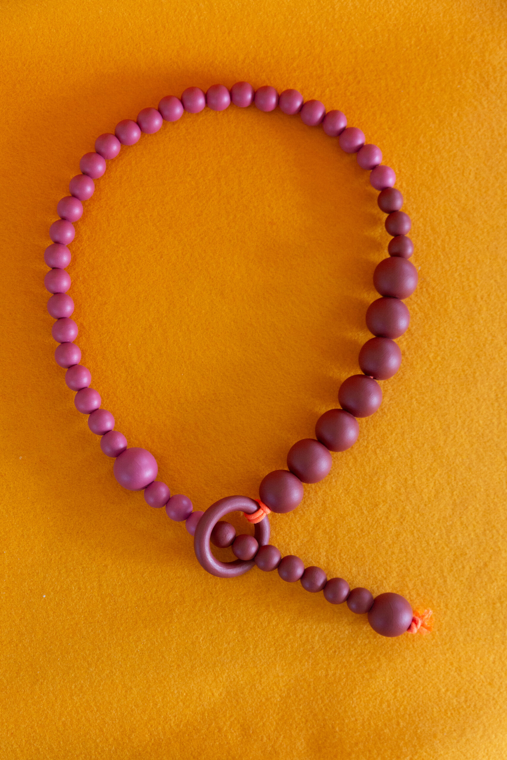 BANDEROL ketting | Orange outline statement collier - Afbeelding 5