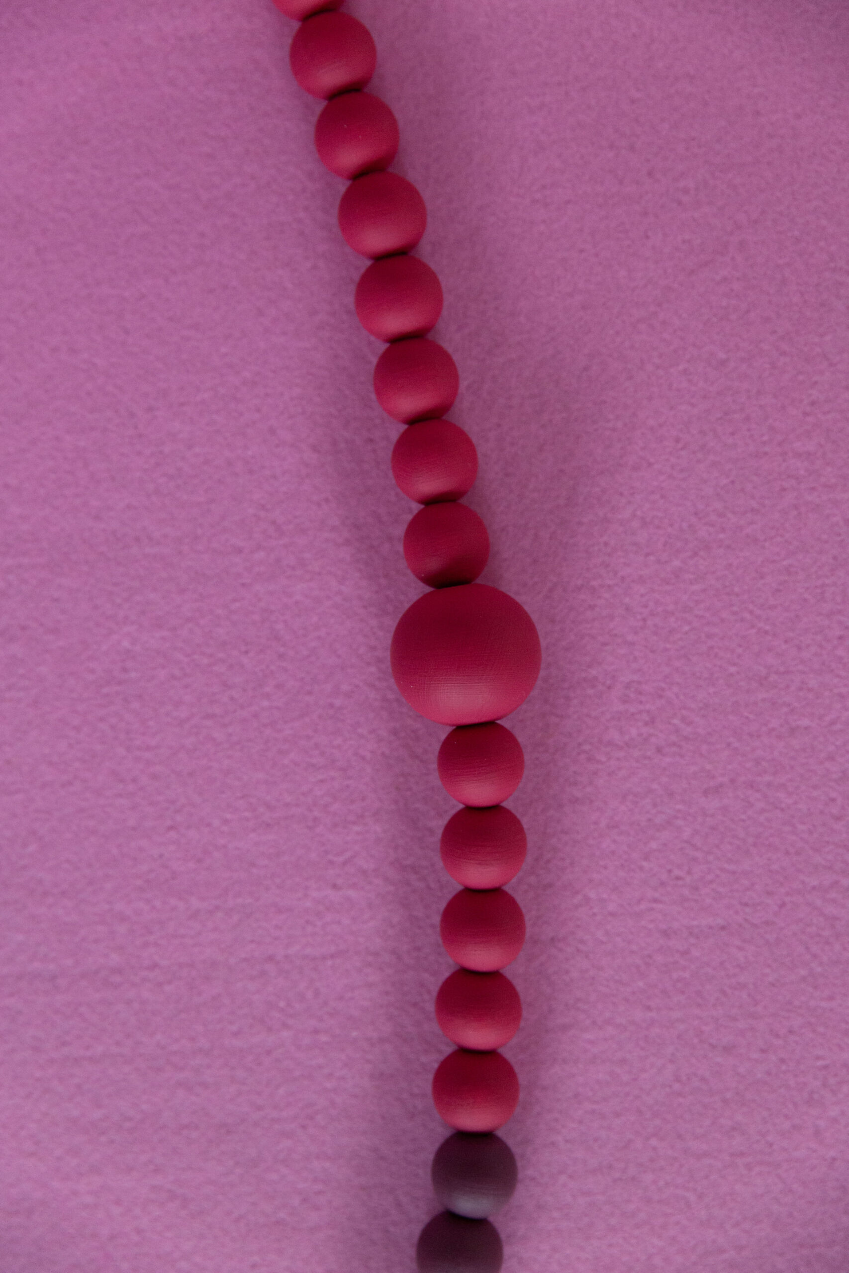 PLANO ketting | bordeaux & magenta minimal collier - Afbeelding 2
